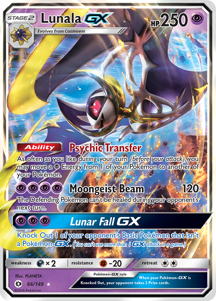 Lunala GX (66/149) [Sun & Moon: Base Set] | Galactic Gamez