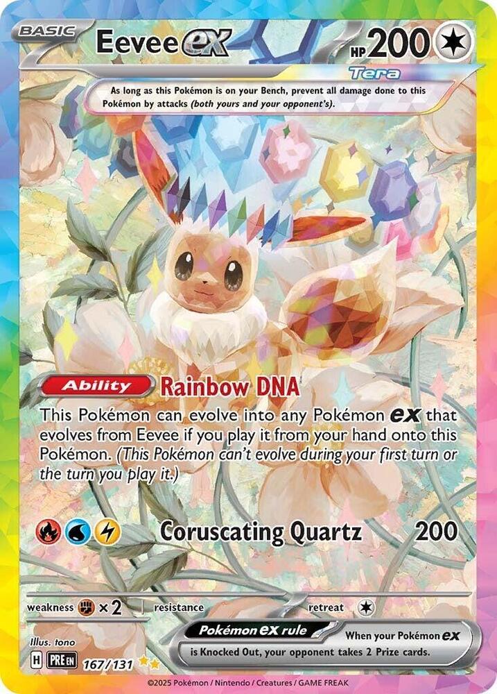 Eevee ex (167/131) [Scarlet & Violet: Prismatic Evolutions] | Galactic Gamez