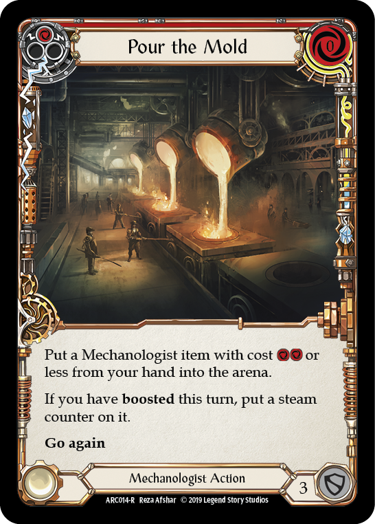 Pour the Mold (Red) [ARC014-R] (Arcane Rising)  1st Edition Rainbow Foil | Galactic Gamez