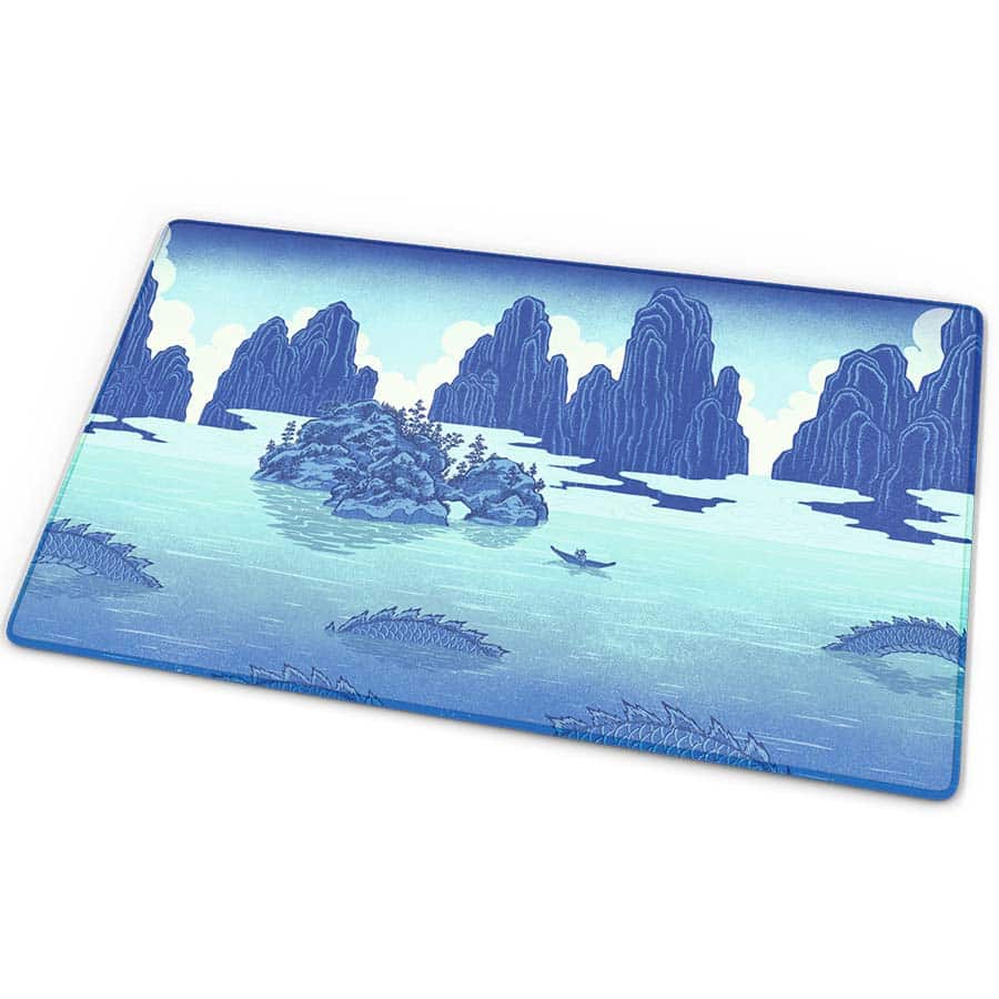 ARCANE FORTRESS: UKIYO-E COLLECTION: ECHOES OF THE DEEP STANDARD PLAYMAT (24-INCH X 14-INCH) | Galactic Gamez
