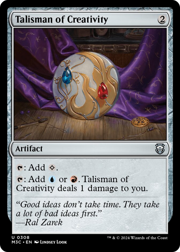Talisman of Creativity (Ripple Foil) [Modern Horizons 3 Commander] | Galactic Gamez