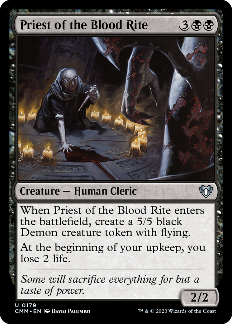 Priest of the Blood Rite [Commander Masters] | Galactic Gamez