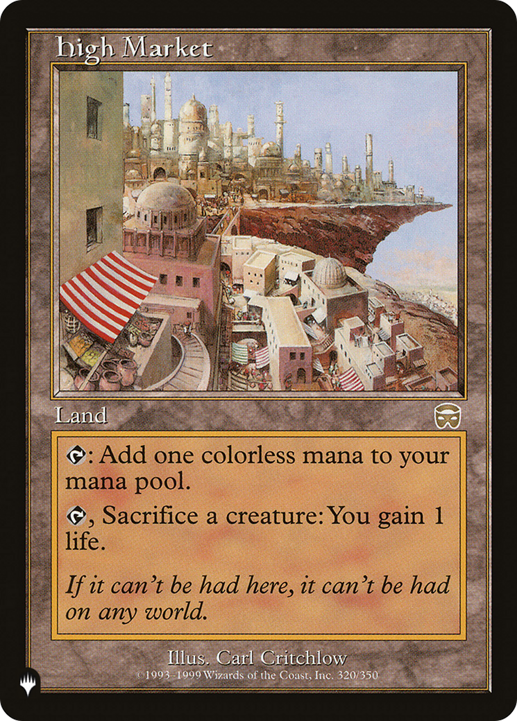High Market [The List] | Galactic Gamez