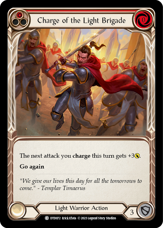 Charge of the Light Brigade (Red) [DTD072] (Dusk Till Dawn)  Rainbow Foil | Galactic Gamez