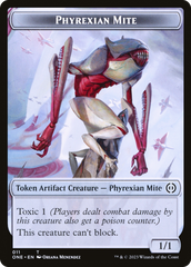 Phyrexian Mite (011) // Phyrexian Golem Double-Sided Token [Phyrexia: All Will Be One Tokens] | Galactic Gamez