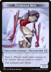 Phyrexian Mite (011) // Cat Double-Sided Token [Phyrexia: All Will Be One Tokens] | Galactic Gamez