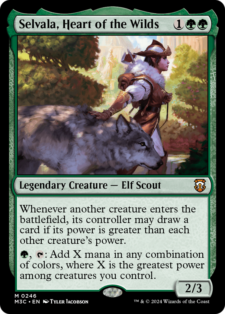 Selvala, Heart of the Wilds (Ripple Foil) [Modern Horizons 3 Commander] | Galactic Gamez