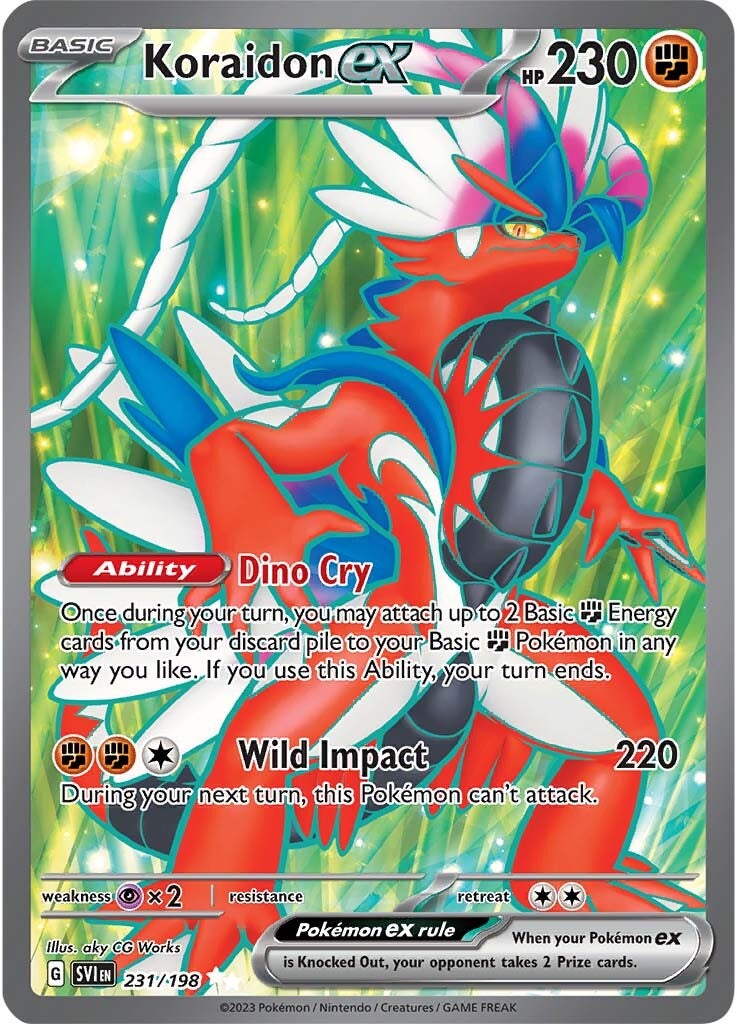 Koraidon ex (231/198) [Scarlet & Violet: Base Set] | Galactic Gamez