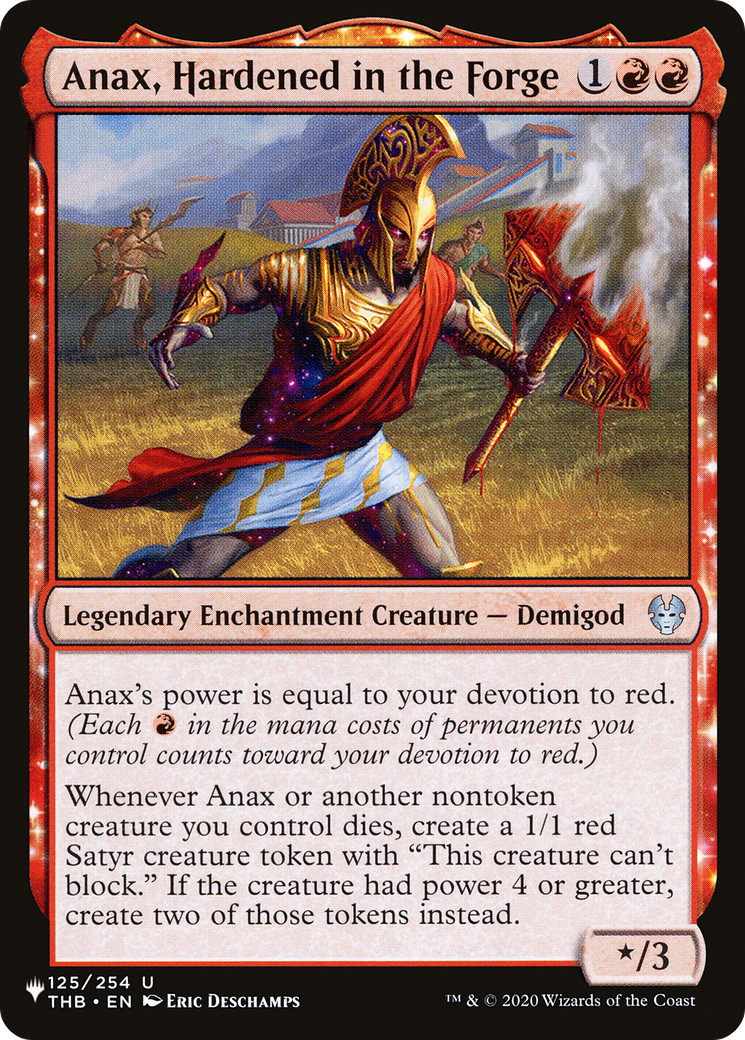 Anax, Hardened in the Forge [The List Reprints] | Galactic Gamez