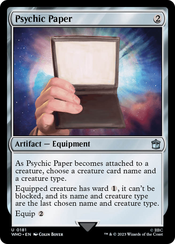Psychic Paper [Doctor Who] | Galactic Gamez