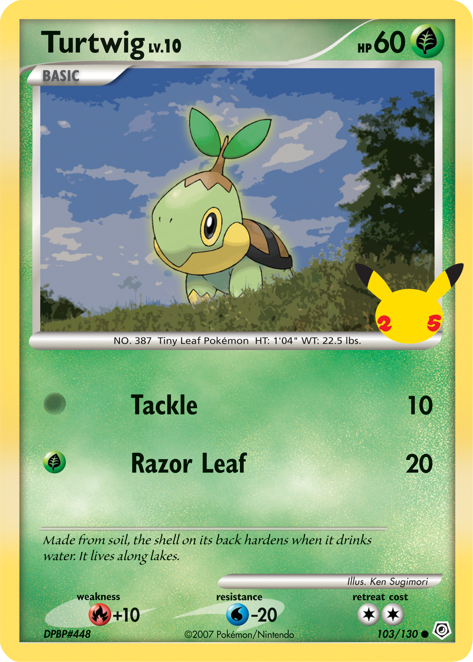 Turtwig (103/130) (Jumbo Card) [First Partner Pack] | Galactic Gamez