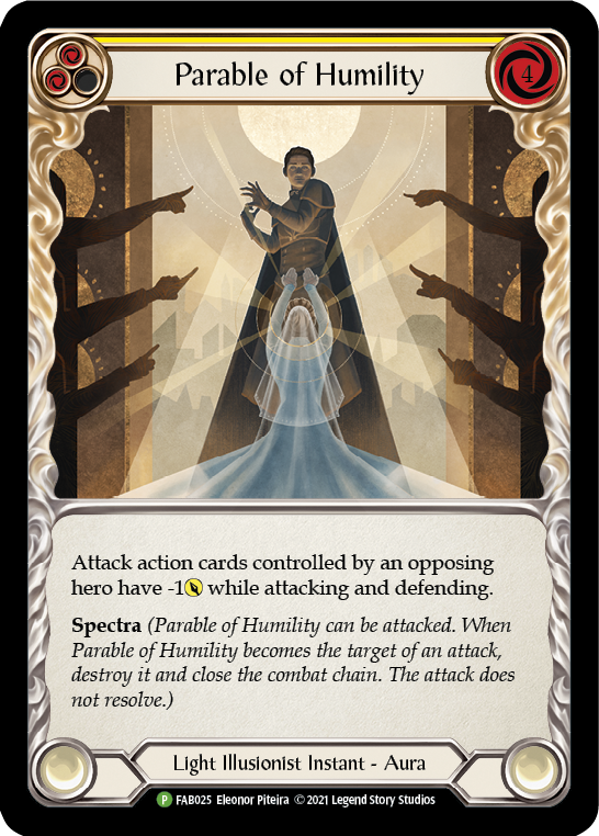 Parable of Humility [FAB025] (Promo)  Cold Foil | Galactic Gamez