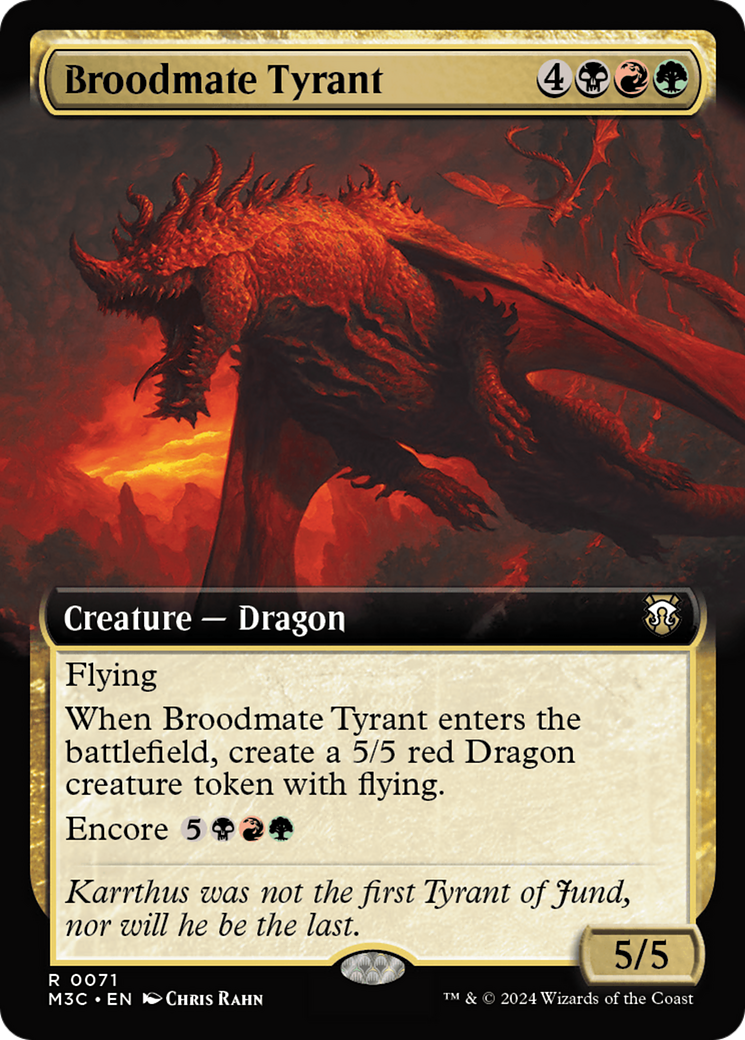 Broodmate Tyrant (Extended Art) [Modern Horizons 3 Commander] | Galactic Gamez