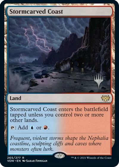 Stormcarved Coast (Promo Pack) [Innistrad: Crimson Vow Promos] | Galactic Gamez