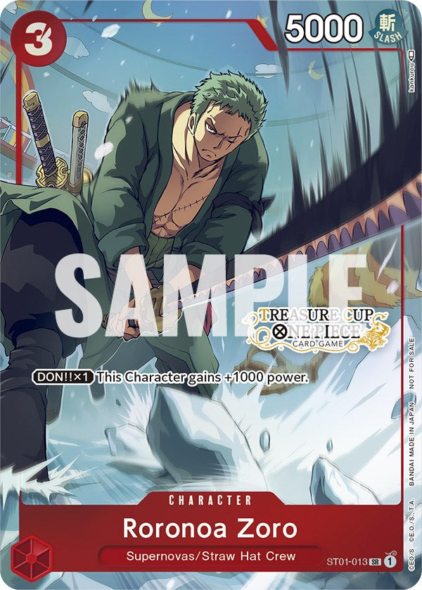 Roronoa Zoro (Treasure Cup) [One Piece Promotion Cards] | Galactic Gamez