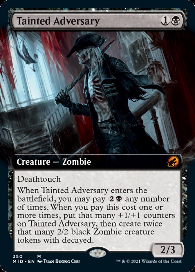Tainted Adversary (Extended Art) [Innistrad: Midnight Hunt] | Galactic Gamez