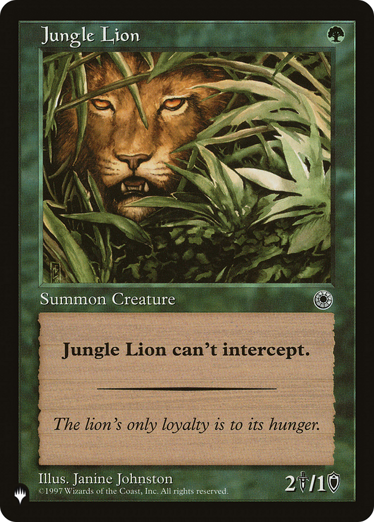 Jungle Lion [The List] | Galactic Gamez