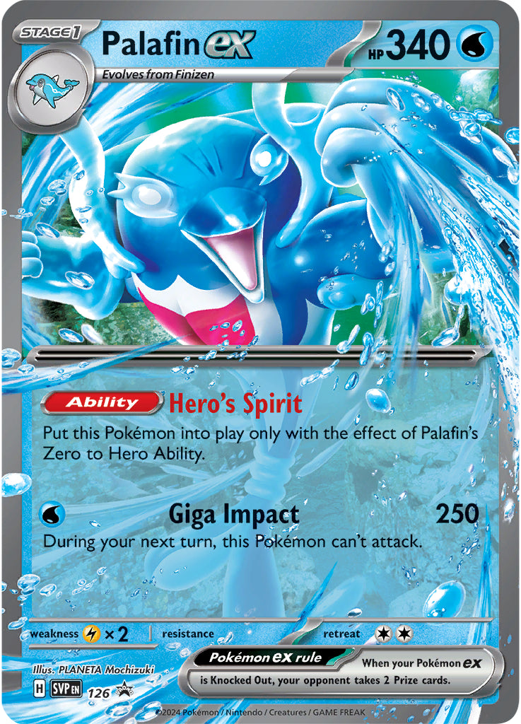 Palafin ex (126) (Jumbo Card) [Scarlet & Violet: Black Star Promos] | Galactic Gamez