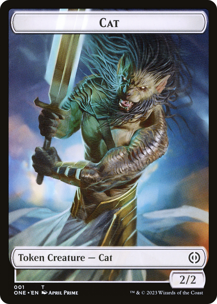 Cat Token [Phyrexia: All Will Be One Tokens] | Galactic Gamez