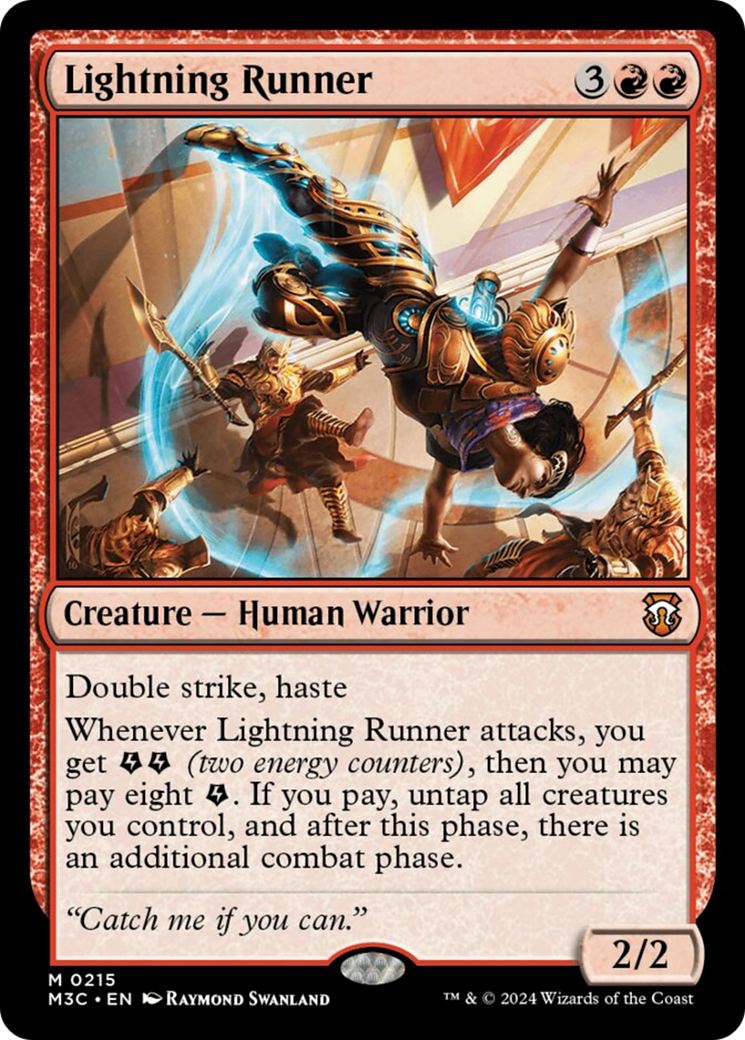Lightning Runner (Ripple Foil) [Modern Horizons 3 Commander] | Galactic Gamez