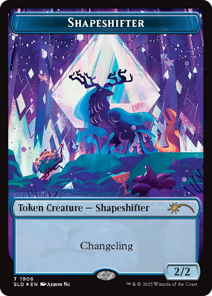 Shapeshifter Token (1906) (Double Rainbow Foil) [Secret Lair Drop Series] | Galactic Gamez