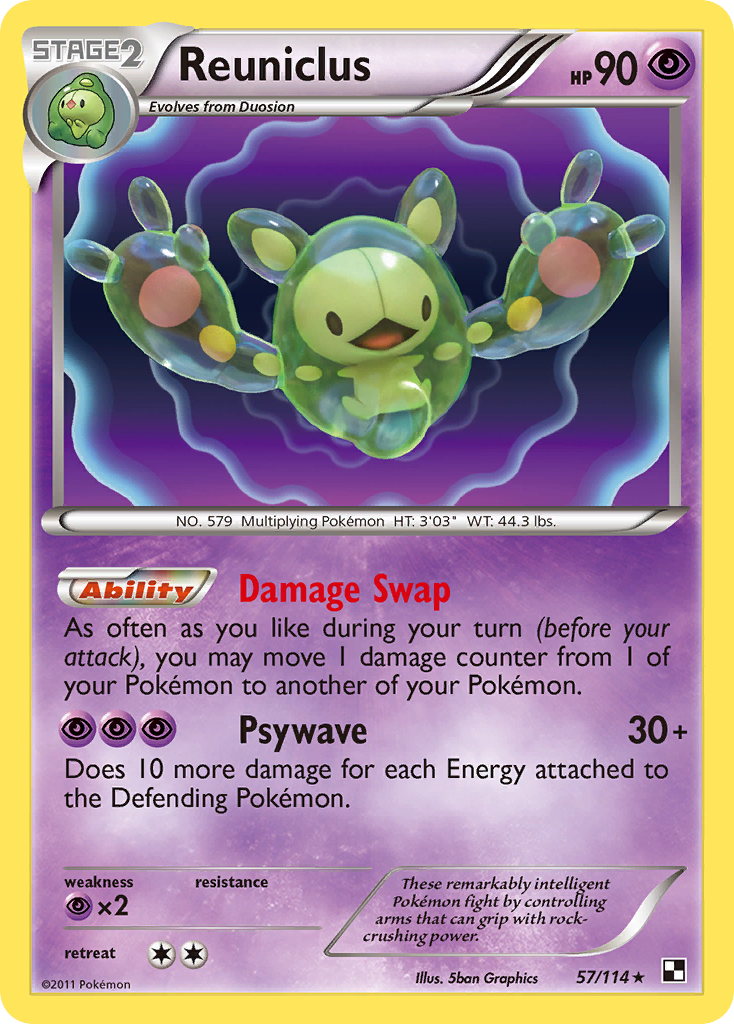 Reuniclus (57/114) [Black & White: Base Set] | Galactic Gamez