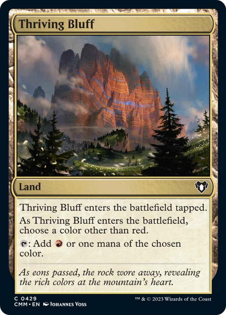 Thriving Bluff [Commander Masters] | Galactic Gamez