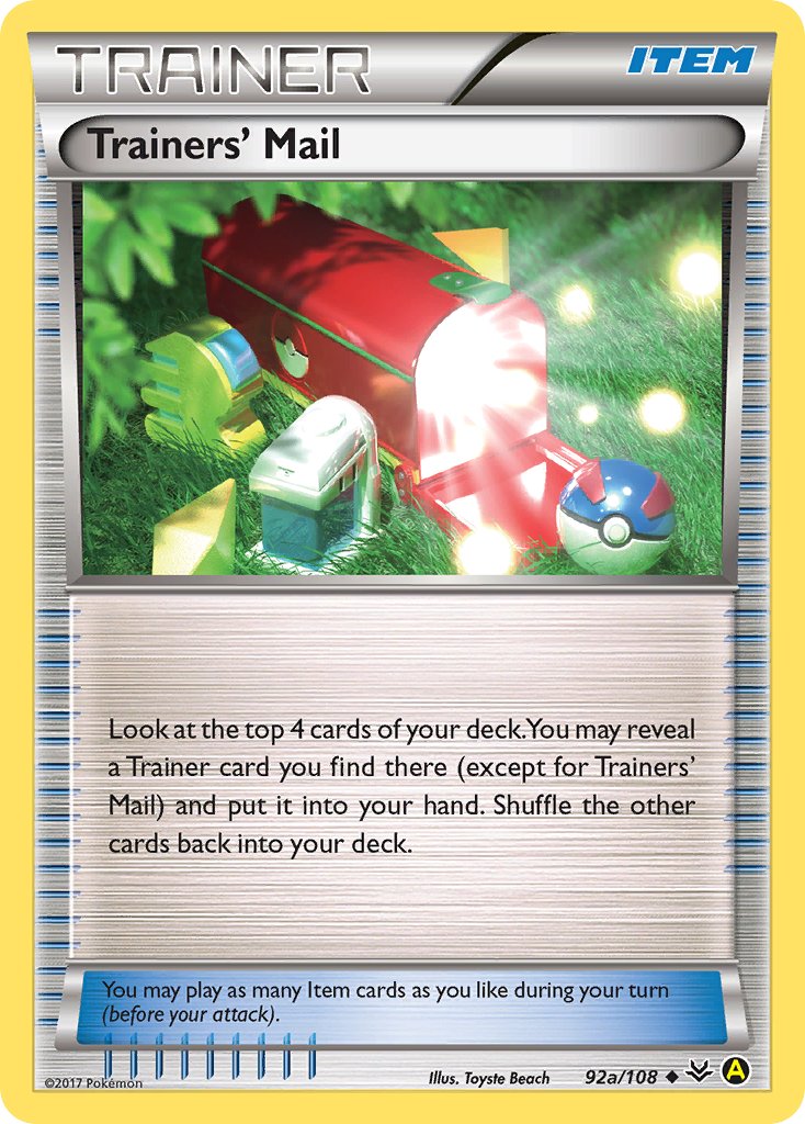 Trainers' Mail (92a/108) [Alternate Art Promos] | Galactic Gamez