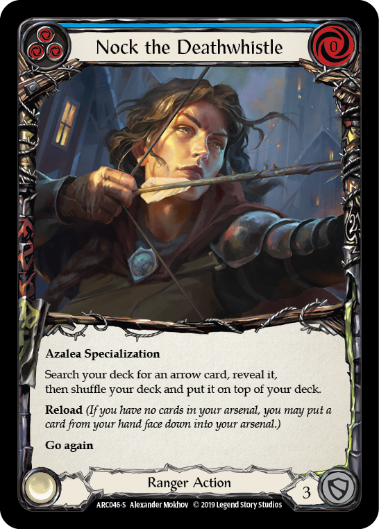 Nock the Deathwhistle [ARC046-S] (Arcane Rising)  1st Edition Rainbow Foil | Galactic Gamez