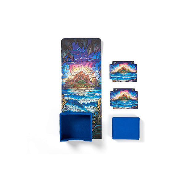 Arcane Fortress - Deck Vault: Radiant 100+ Deluxe- Stained Glass- Hidden Island | Galactic Gamez