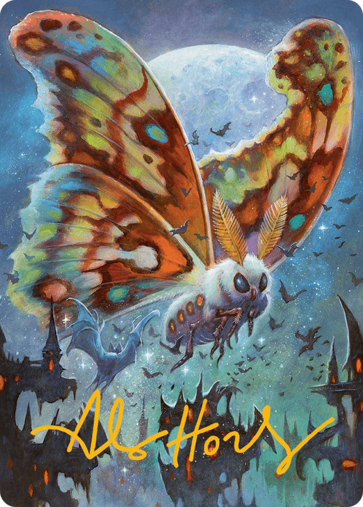 Luminous Broodmoth Art Card (Gold-Stamped Signature) [Bloomburrow Art Series] | Galactic Gamez