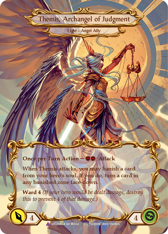 Figment of Judgment // Themis, Archangel of Judgment (Marvel) [DTD006] (Dusk Till Dawn)  Cold Foil | Galactic Gamez