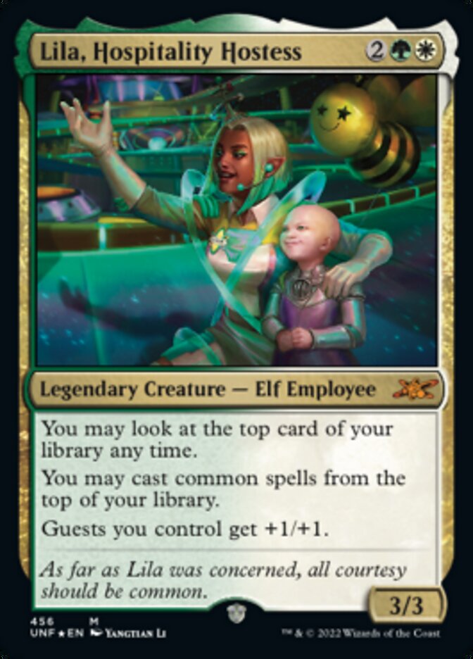 Lila, Hospitality Hostess (Galaxy Foil) [Unfinity] | Galactic Gamez