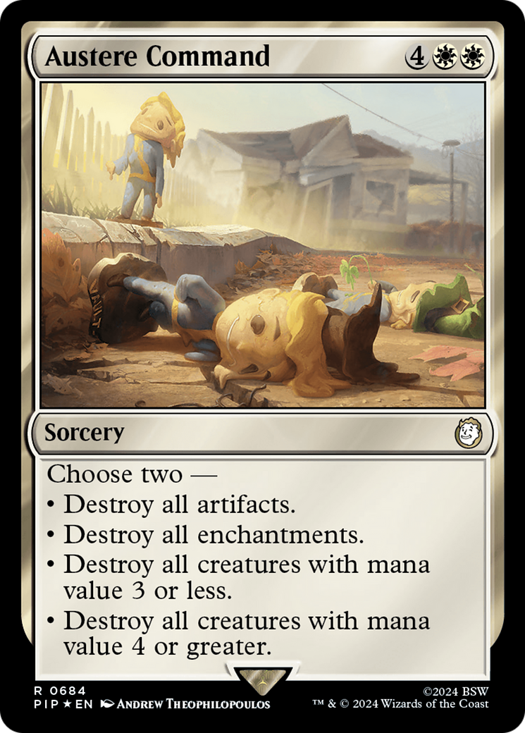 Austere Command (Surge Foil) [Fallout] | Galactic Gamez
