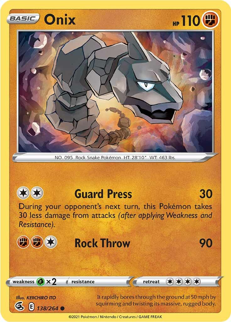 Onix (138/264) [Sword & Shield: Fusion Strike] | Galactic Gamez