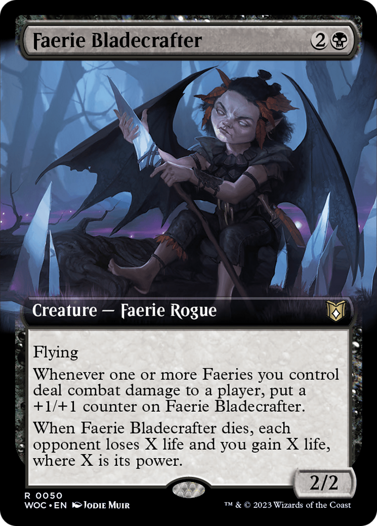 Faerie Bladecrafter (Extended Art) [Wilds of Eldraine Commander] | Galactic Gamez
