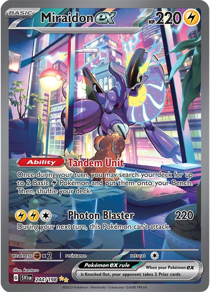 Miraidon ex (244/198) [Scarlet & Violet: Base Set] | Galactic Gamez