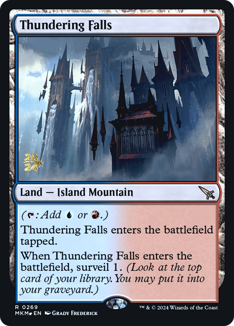 Thundering Falls [Murders at Karlov Manor Prerelease Promos] | Galactic Gamez