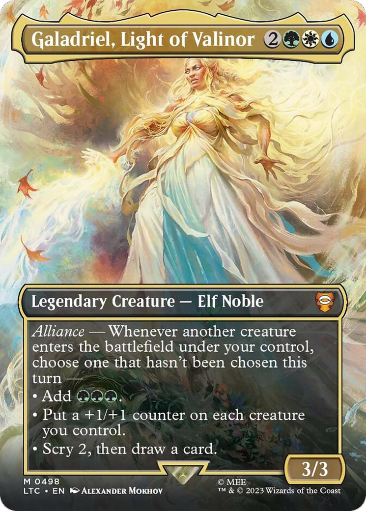 Galadriel, Light of Valinor (Borderless) [The Lord of the Rings: Tales of Middle-Earth Commander] | Galactic Gamez
