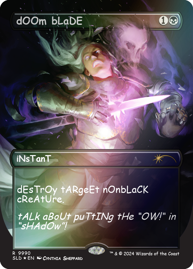 dOOm bLaDE (Rainbow Foil) [Secret Lair Drop Series] | Galactic Gamez