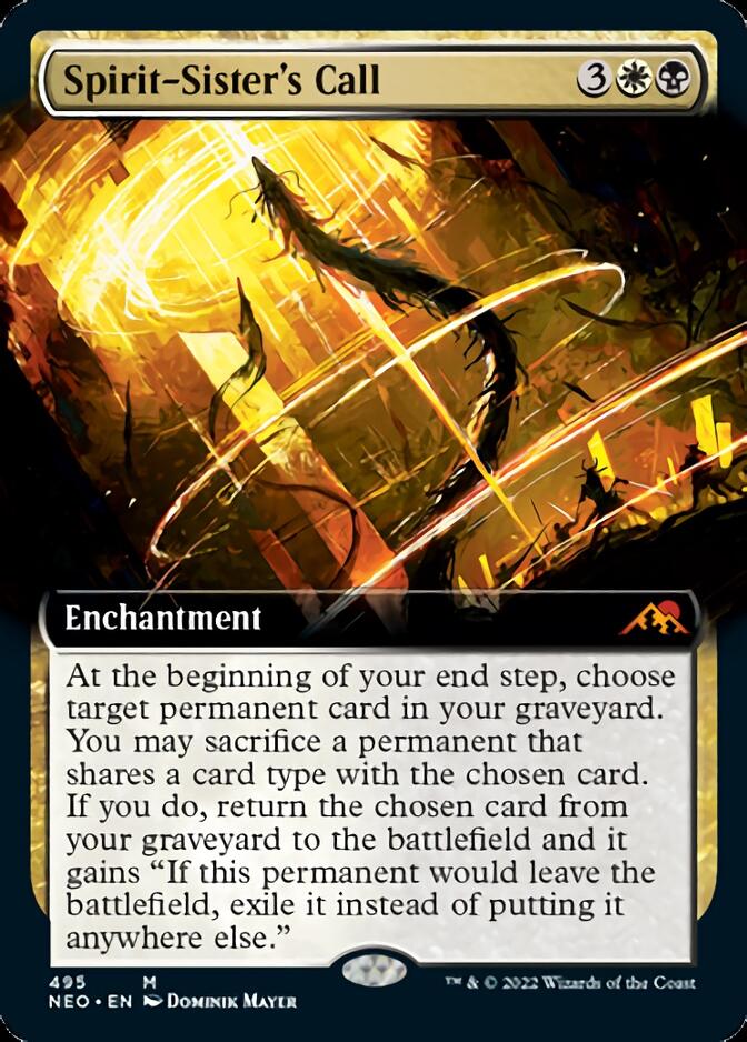 Spirit-Sister's Call (Extended Art) [Kamigawa: Neon Dynasty] | Galactic Gamez