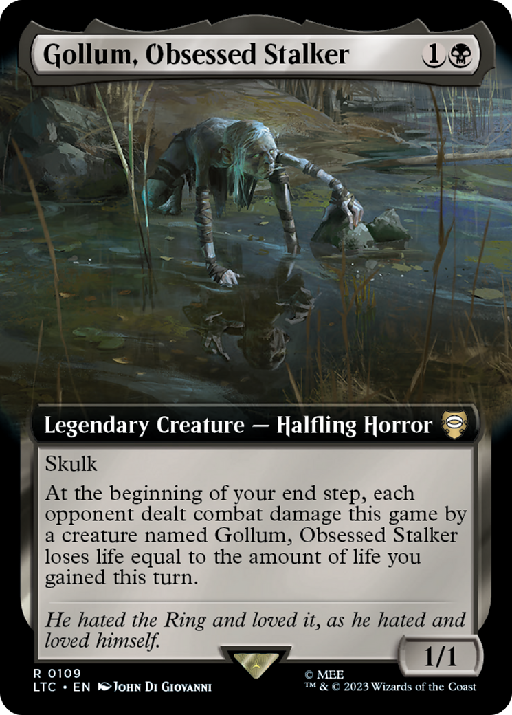 Gollum, Obsessed Stalker (Extended Art) [The Lord of the Rings: Tales of Middle-Earth Commander] | Galactic Gamez