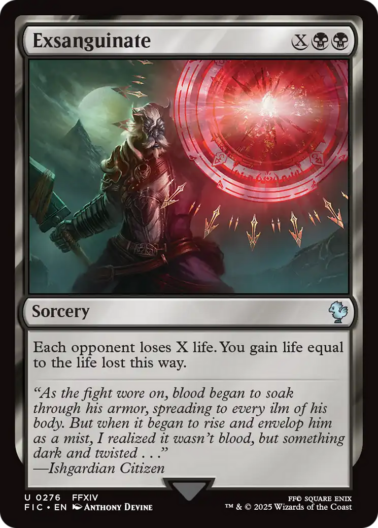 Exsanguinate [FINAL FANTASY Commander] | Galactic Gamez