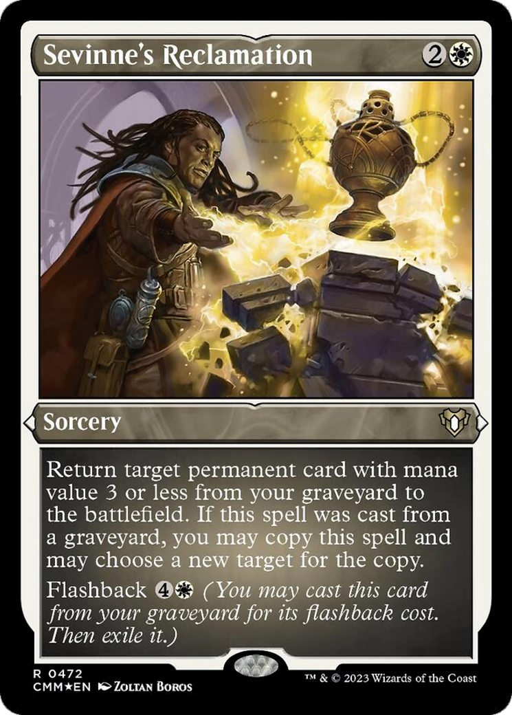Sevinne's Reclamation (Foil Etched) [Commander Masters] | Galactic Gamez