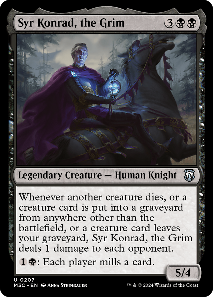 Syr Konrad, the Grim (Ripple Foil) [Modern Horizons 3 Commander] | Galactic Gamez