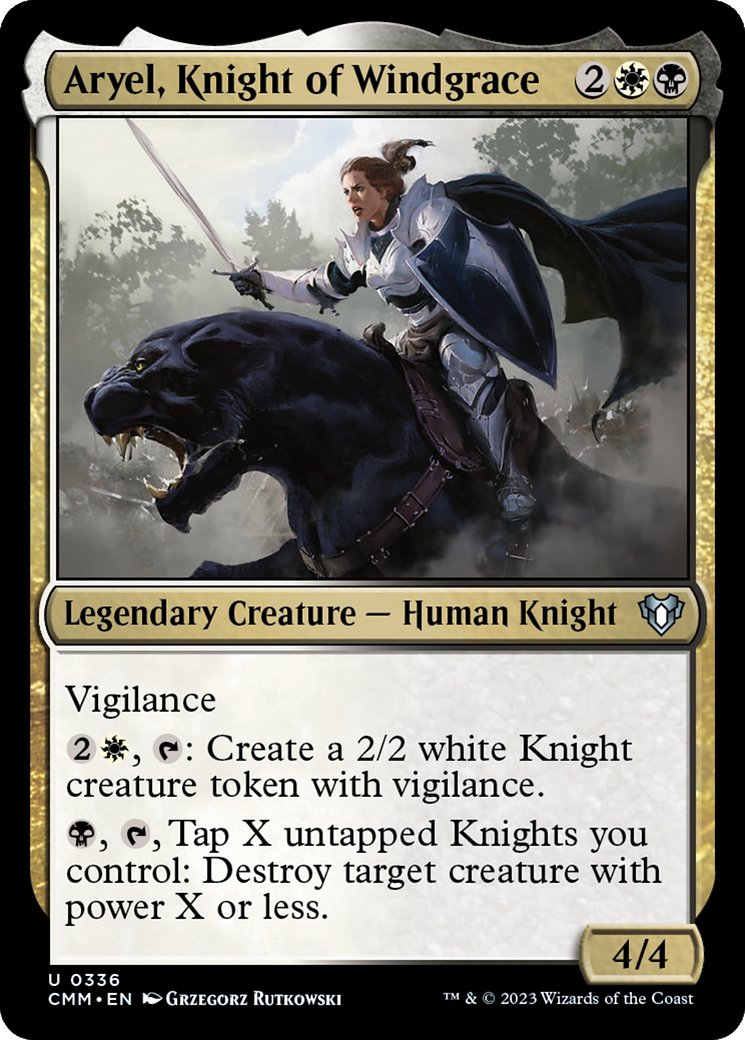 Aryel, Knight of Windgrace [Commander Masters] | Galactic Gamez