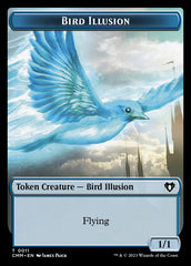 Treasure // Bird Illusion Double-Sided Token [Commander Masters Tokens] | Galactic Gamez