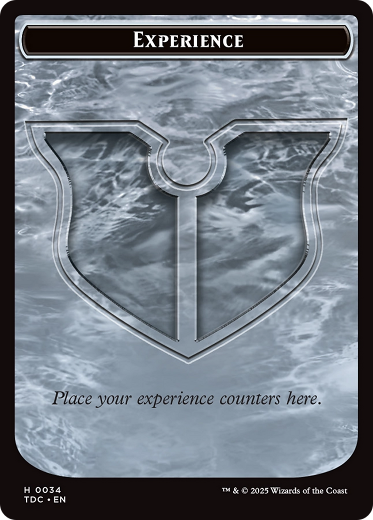 Experience // Treasure Double-Sided Token [Tarkir: Dragonstorm Commander Tokens] | Galactic Gamez