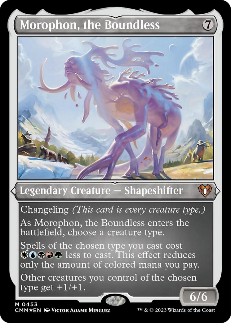 Morophon, the Boundless (Foil Etched) [Commander Masters] | Galactic Gamez