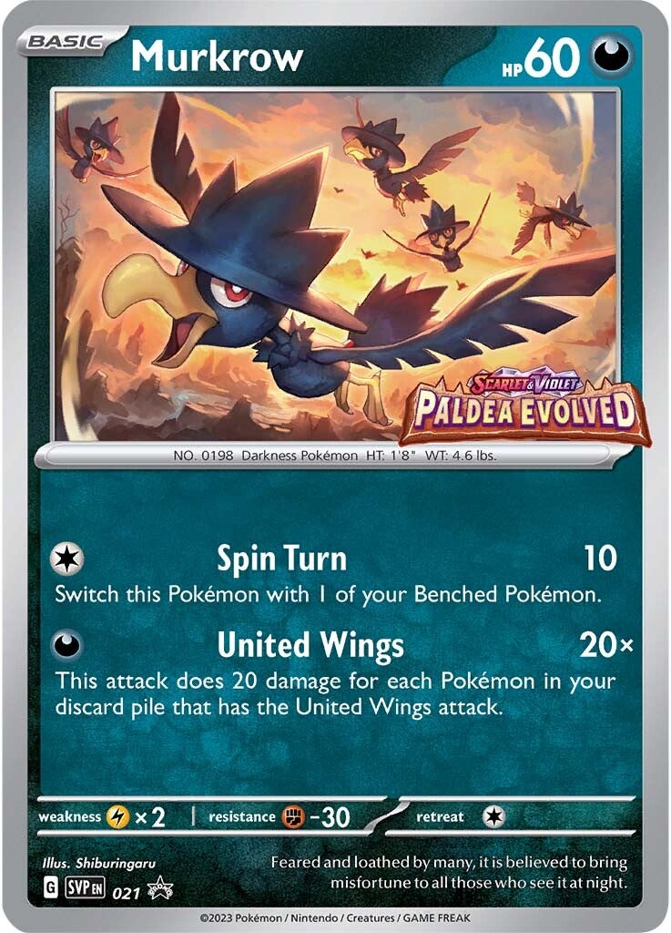 Murkrow (021) [Scarlet & Violet: Black Star Promos] | Galactic Gamez